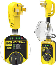 RV Surge Protector, 50 Amp 12800 Joules RV Circuit Analyzer Full Protection, IP6