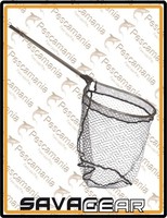 Aluminium Kescher Savage Gear Gummiertes Netz Full Frame 46X56Cm LäNge 95-150Cm