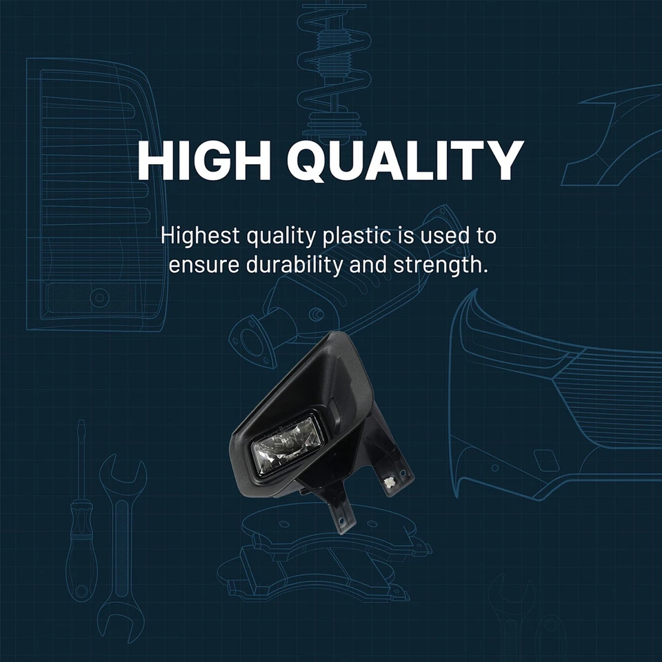 Clear Lens Fog Light For 2005-11 Mercury Mariner RH Plastic Lens with Bulb - Image 3 of 4