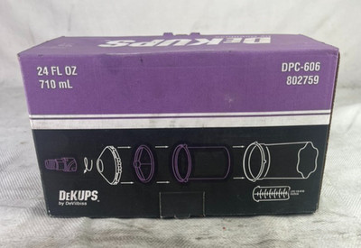 DeVilbiss DPC-606 DeKups 802759 24oz Reusuable Cup Sleeves And Lids Set Of 2