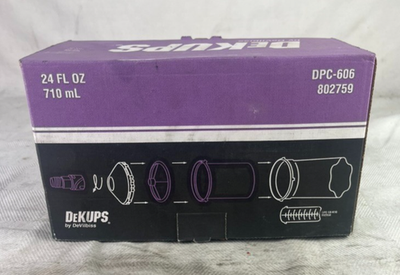 #ad DeVilbiss DPC 606 DeKups 802759 24oz Reusuable Cup Sleeves And Lids Set Of 2 $25.95
