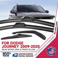 All Season 24" & 18" Windshield Wiper Blades and Rear Wiper Arm Premium U/J-Hook