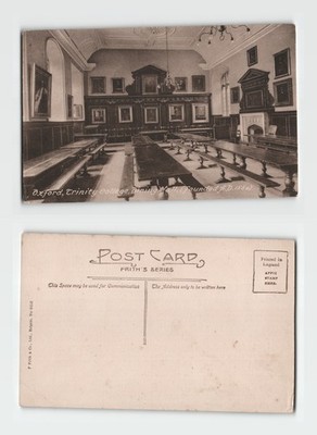 Oxford Trinity College Speisesaal gegründet 1554 alte Postkarte