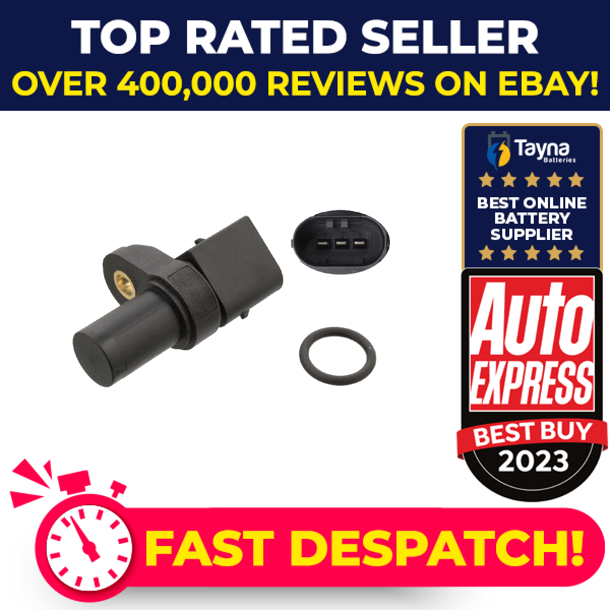 RPM / Crankshaft Sensor fits BMW 120 2.0 04 to 13 N46B20B 12140148889 Febi New
