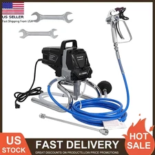 Stand Airless HVLP Paint Sprayer High Efficiency Thinning-Free w/ Extension Rod