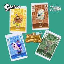 Confezione da 4 - Zelda/Splatoon ACNH New Horizons Amiibo NFC Card 