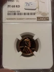 1956 Lincoln Wheat Cent Proof 1c NGC PF68 RD Red Lincoln Wheat Cent GEM Stunning