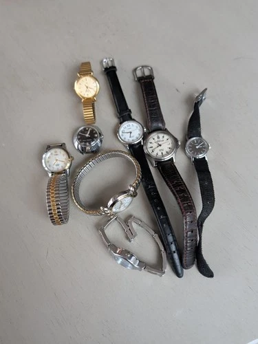 Vintage Timex Ladies Watch Lot of 8 Watches All Runners Quartz Manual