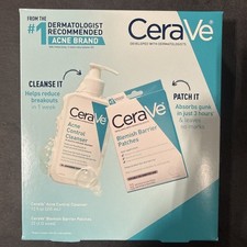 CeraVe Acne Control Cleanser 12 fl oz  Blemish Barrier Patches 22 ct Set