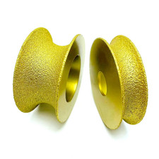 Mola Diamantata Brasata Sottovuoto a Semi-Toro Da 1 Pezzo - Diametro 75 Mm, Foro