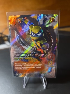 UniVersus TMNT Forward-Flip Slash UR 36/186 (Borderless) Full Art Holo NM/M