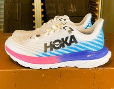 HOKA One One Mach 5 Men's Size 10 D White Scuba Blue Running Walking Shoes