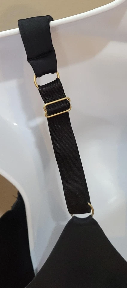 Jessica Simpson Sujetador Mujer 40D Negro Con Aros Camiseta Ligeramente Forrada Sin Costuras Foto 2 de 4