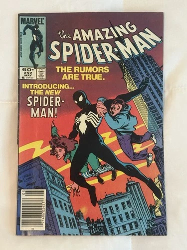 Marvel Comics The Amazing Spider-Man #252 1984 Black Suit Spider-Man Comic Book