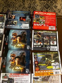 Sega Dreamcast Video Game Artwork Manual Case Lot Authentic READ