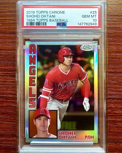 2019 Topps Chrome Shohei Ohtani 1984 PSA 10 #84TC-25