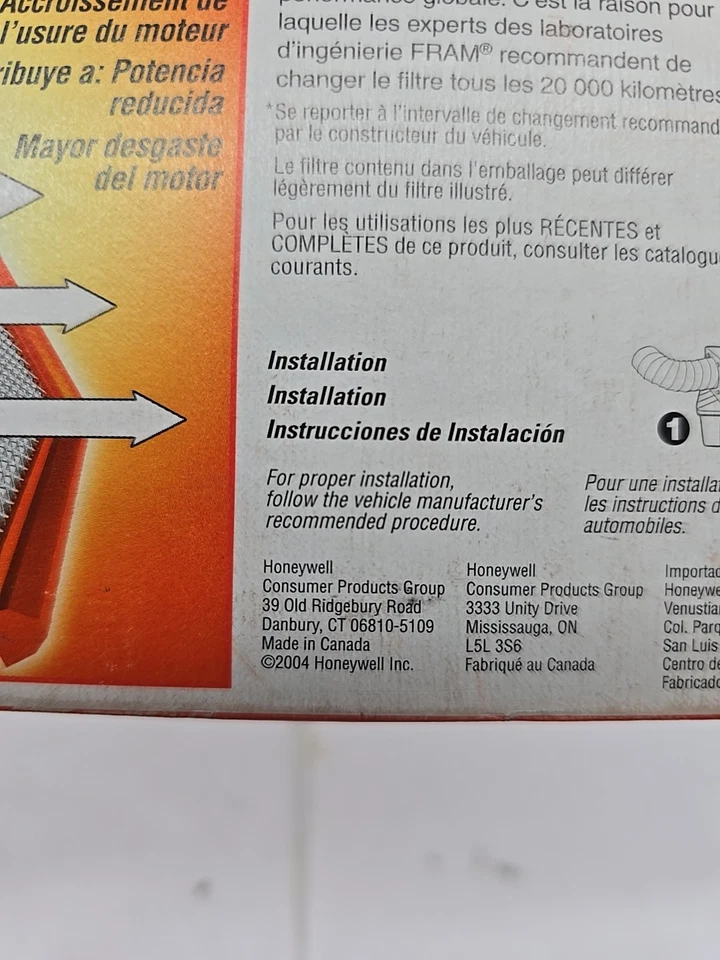 Filtro de aire Fram CA7365 Foto 2 de 4