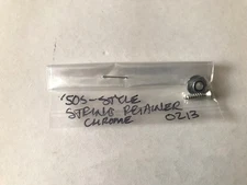 Vintage Style Round String Tree Retainer Guide for Tele Guitar - CHROME - NOS