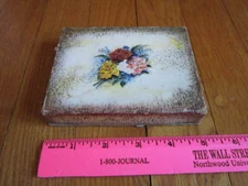 Vintage E.E. Fairchild EMPTY Playing Cards Box Gainsborough Plates NO CARDS 