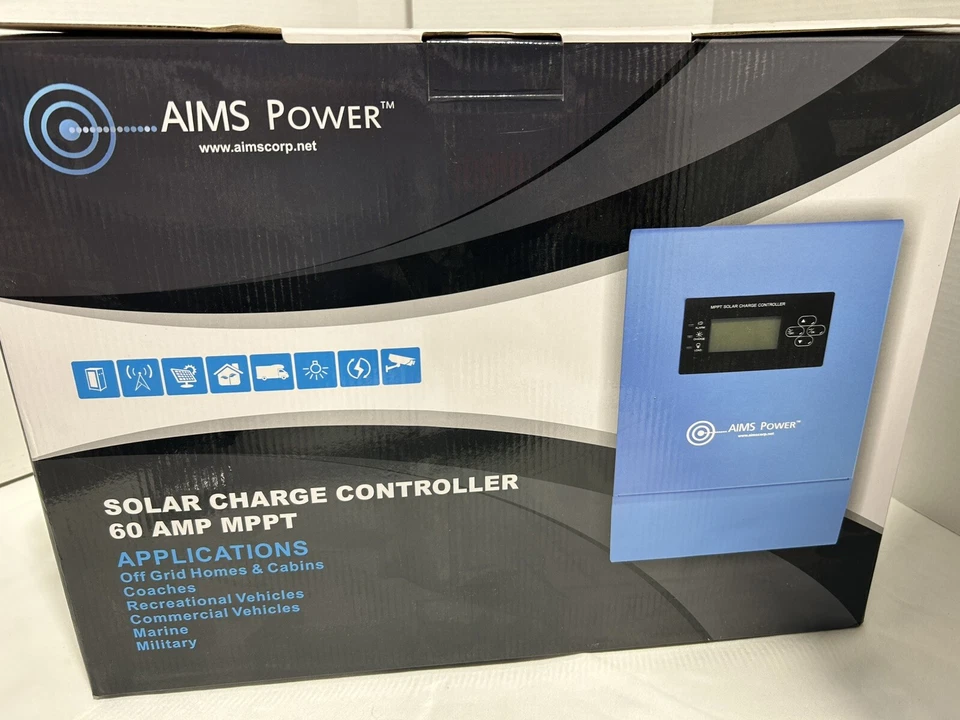 CONTROLADOR DE CARGA SOLAR AIMS POWER 60 AMP MPPT Foto 3 de 4