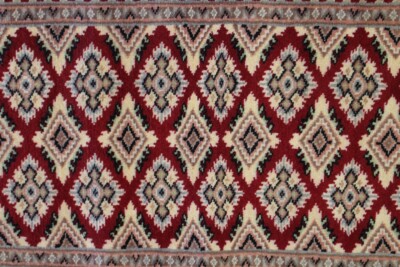 Tapis de coureur rouge Rugstc 2,5 x 10 Bokhara Jaldar