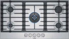 BOSCH NGM8657UC 800 Series Natural Gas Cooktop 36 Inch Stainless steel.