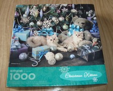 Christmas Kittens SPRINGBOK 1000 Piece Jigsaw Puzzle 24x30" Complete