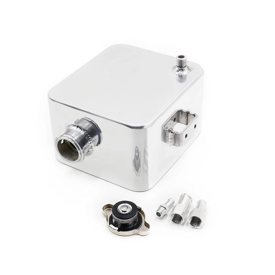 Universal Ausgleichsbehälter Kühlmittelbehälter Wasserbehälter Alu+Kappe 2L - Bild 4 von 4