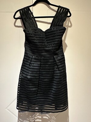 AX Paris Size 12 Black Mesh Skater Dress NEW! | eBay UK