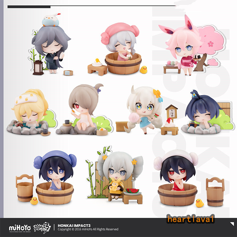 Official Honkai Impact 3 Fu Hua Rita Sirin Kiana Kika Spa Figure