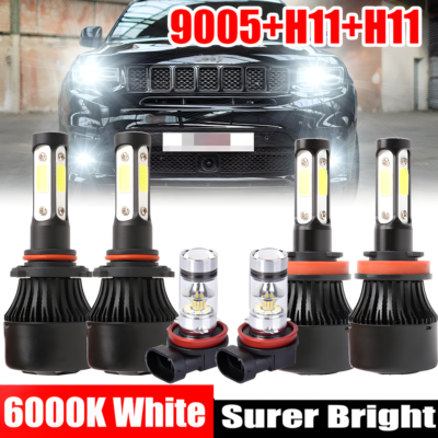 For Jeep Grand Cherokee 2014-2018 Combo LED Headlights+Fog