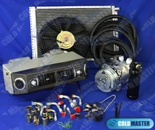 Coldmaster UnderDash A/C Kit 12V Evaporator 406B, 14x20 Condenser - 2A-V Belt