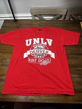 Vintage UNLV Runnin Rebels 1990 Single Stitch Screen Stars USA T-Shirt L 42-44