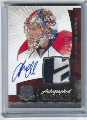 2010-11 Upper Deck The Cup Jacob Markstrom Autographed Rookie Patch #106 /249