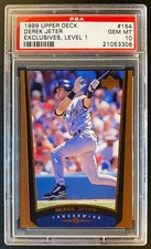 1999 Upper Deck Derek Jeter Exclusives Level 1 PSA 10 Gem Mint /100 Low Pop 1 NY