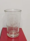 Vintage "Fresh Milk" Clear Drinking Glass Embossed Cow 4.5 " H , 8 oz/Half-Pint