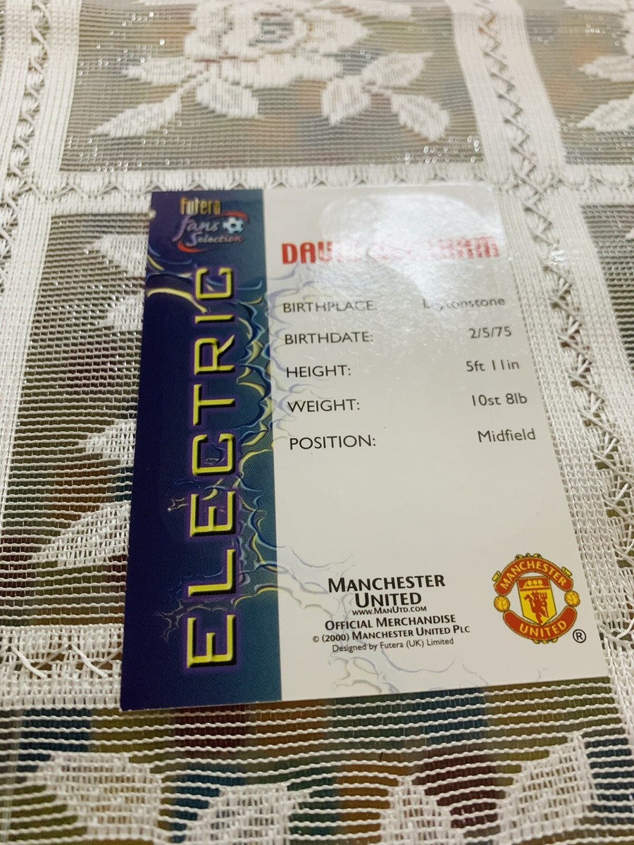 Carte Collection David Beckham – Manchester United – Futera Electric 1999-2000