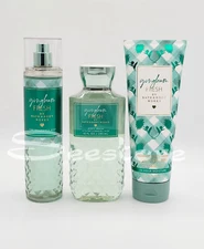 Bath & Body Works Gingham Fresh Body Mist Shower Gel & Cream Set of 3 New