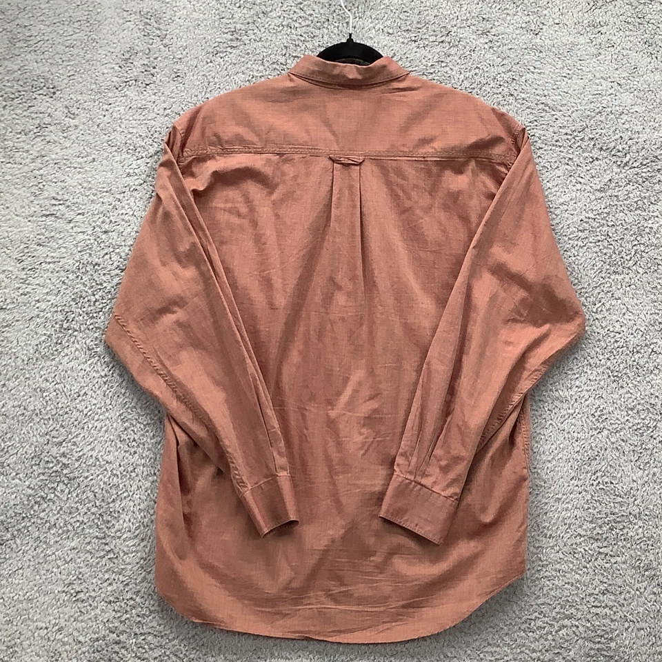 Camisa de Vestir Ermenegildo Zegna Grande Marrón Brillo Manga Larga 100% Algodón Italia Foto 2 de 4