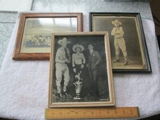 3 Antique Photos - 2 Western  1 Schoolyard Circa 1908 - Nice Condition