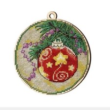 DIY Cross Stitch Kit New Year's Christmas decorat on Wood Cross Stitch Craft Set