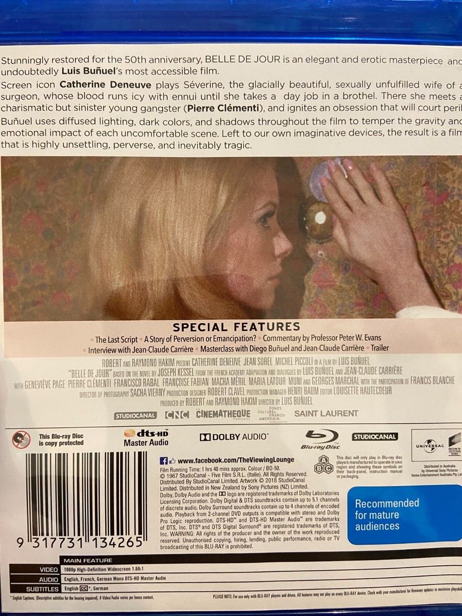 輸入Blu-ray BELLE DE JOUR  593  /00110 Classics Remastered : Belle De Jour BLU RAY (60s / 1967 French