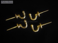 2 Brass Ball End Curtain Tassel Tieback Hooks 3cm Tie Back Wall Tie-back Fixing