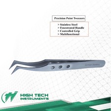 Jewelry Watch Repair Tweezers Soldering Fixing Fenestrated Handle DIY Tools