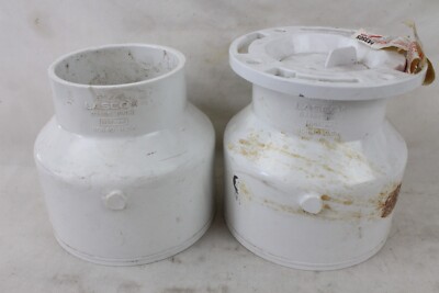 2 NEW Lasco 6''x4'' D2466 PVC I NSF-pw SCH 40 Couplings Oatey 43505 D2665 PVC Pipe