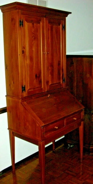 Ethan Allen 秘书桌,小屋和椅子殖民经典 — 第 2/4 张图片