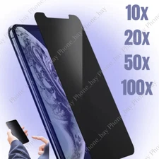 Privacy Screen Protector Tempered Glass Lot For iPhone 15 14 13 12 11 Pro XR 8 7