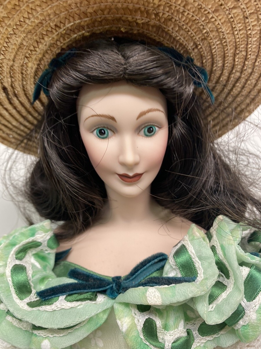 NIB Scarlett O'Hara Doll Franklin Mint Gone With The Wind China