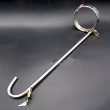 Stainless Steel Anal Hook Plug Butt Plug Insert Ball Bondage Collar Set Kit SM