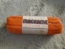 Vintage Orange Dupont VEXAR Macrame 70 Yd Mesh Net Craft Netting Plant Hanger 